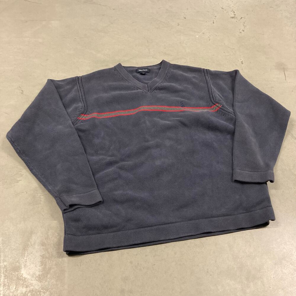vintage y2k striped nautica sweater